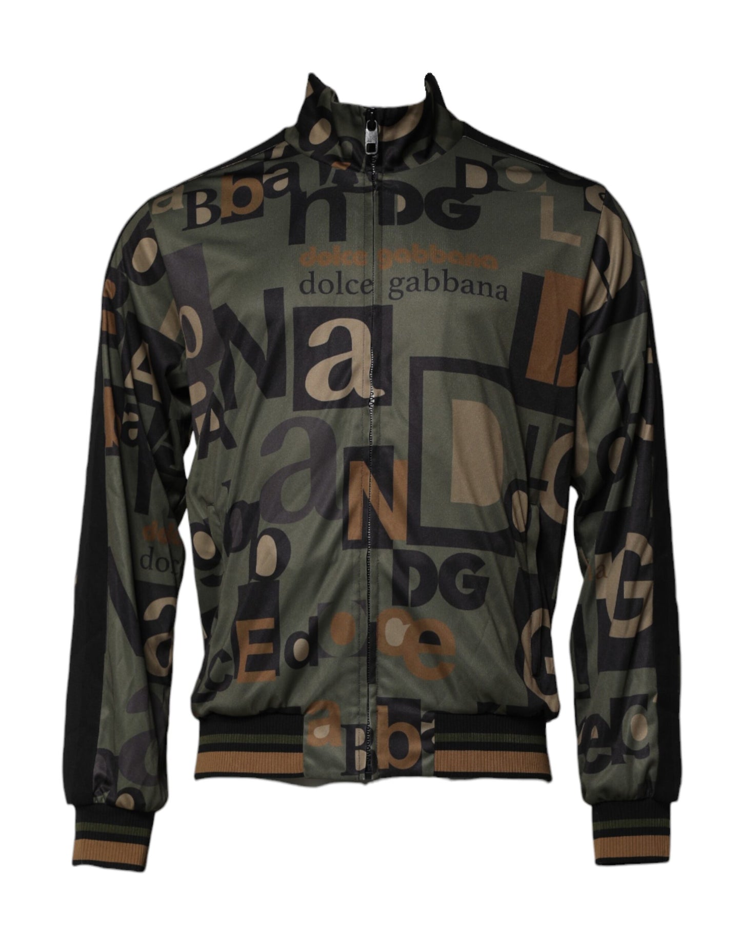 Multicolor Logo Full Zip Men Bomber Sweater