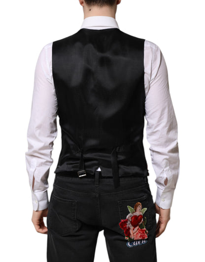 Red Sequined Dress Formal Men Waistcoat Vest