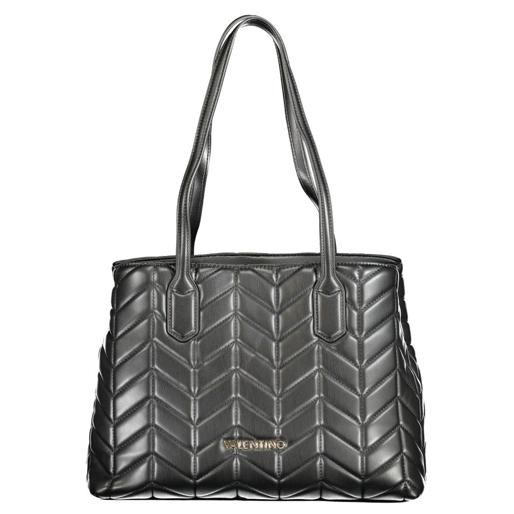 Black Polyethylene Women Handbag
