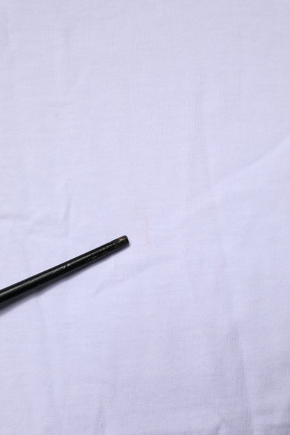 White Cotton Short Sleeves Crew Neck T-shirt