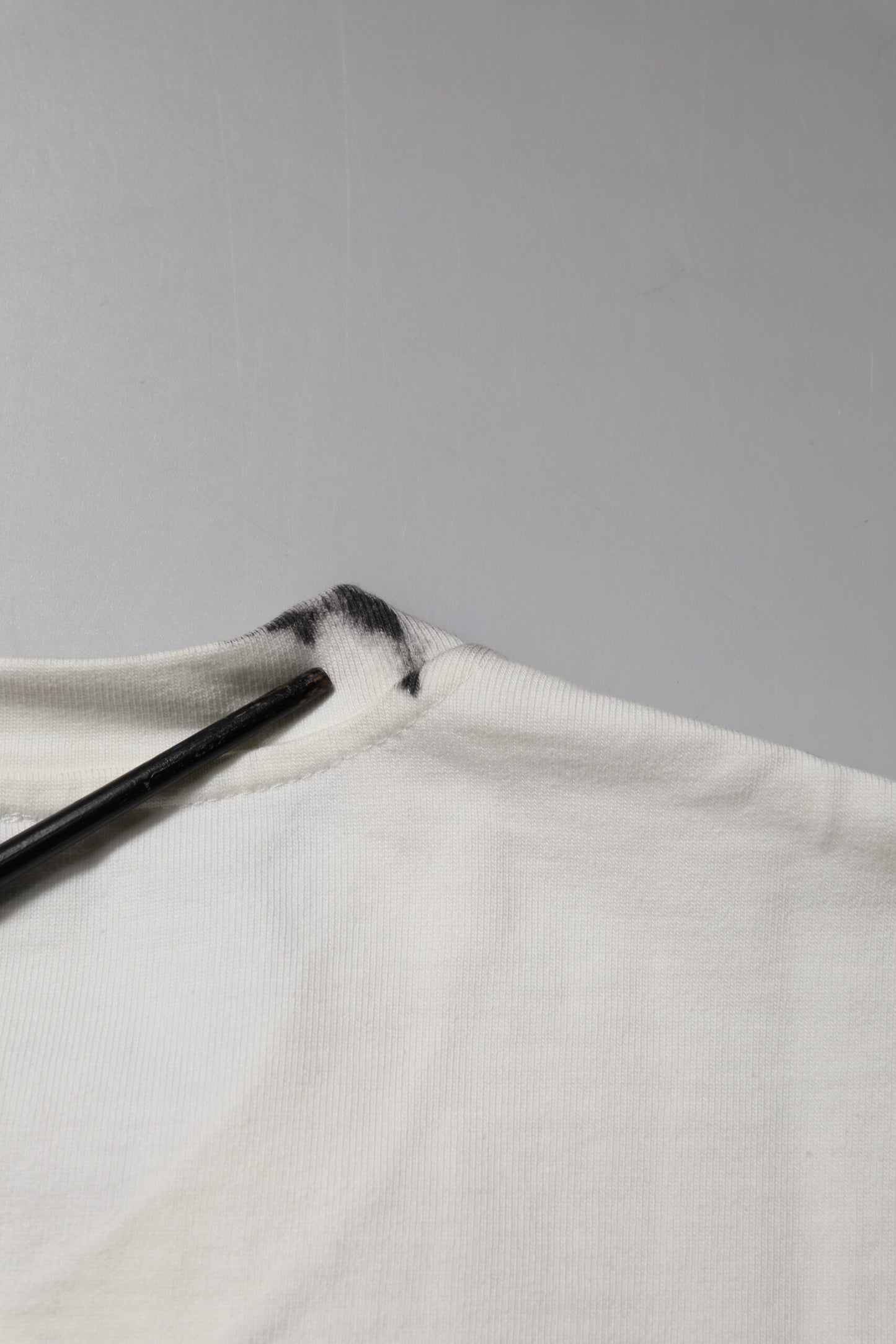 White Cotton DG Logo Print Round Neck T-shirt