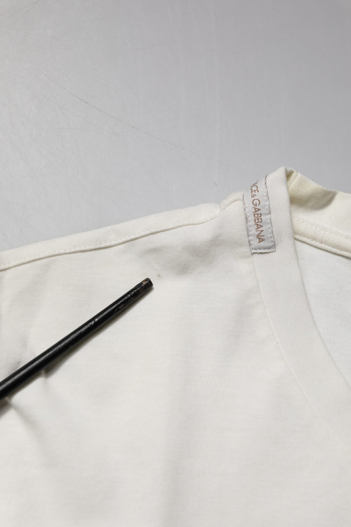 White Cotton Logo Bandana Print T-shirt