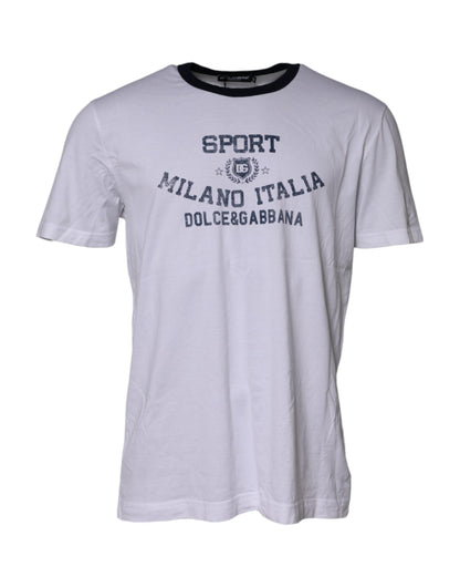 White DG Logo Print Short Sleeve T-shirt