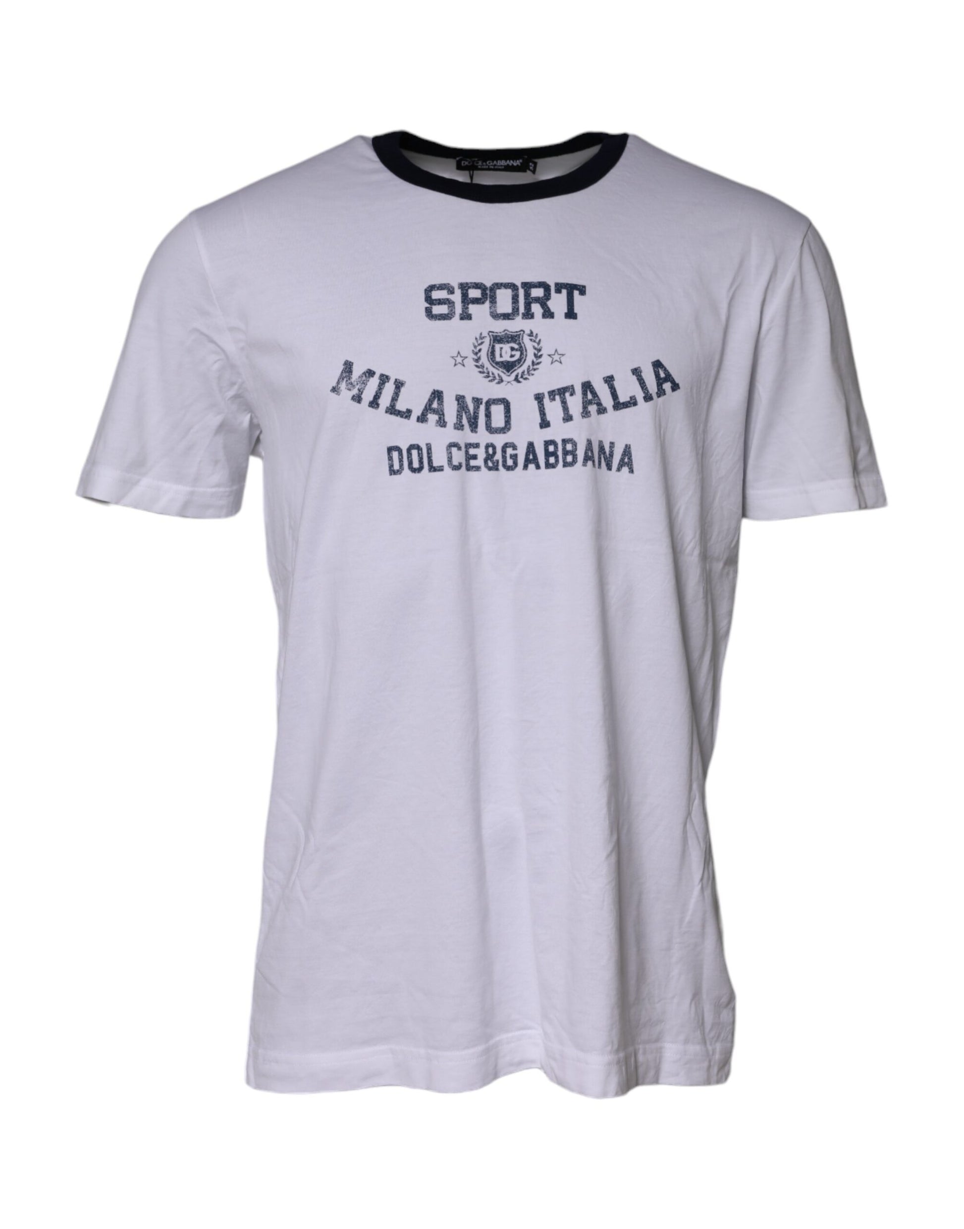 White DG Logo Print Short Sleeve T-shirt