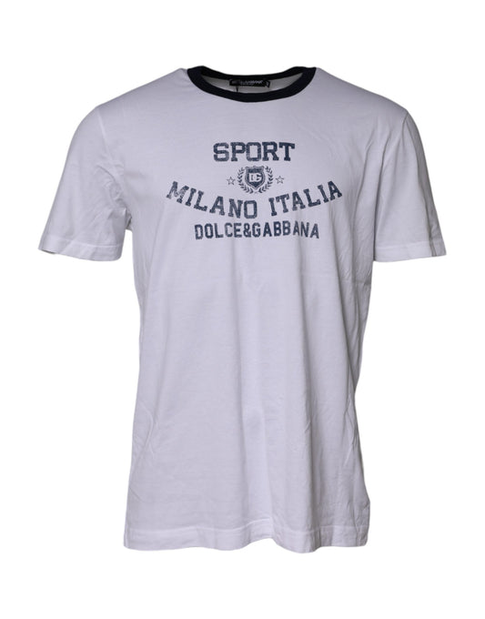 White DG Logo Print Short Sleeve T-shirt