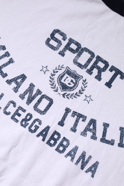 White DG Logo Print Short Sleeve T-shirt