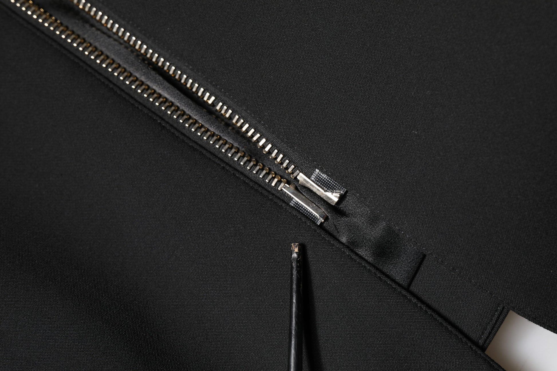 Black Polyester Single Breasted Trench Coat Jacket