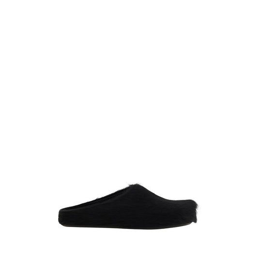 Black Rubber Mules