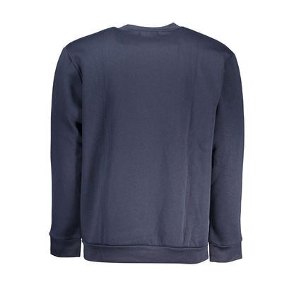 Blue Cotton Men Sweater