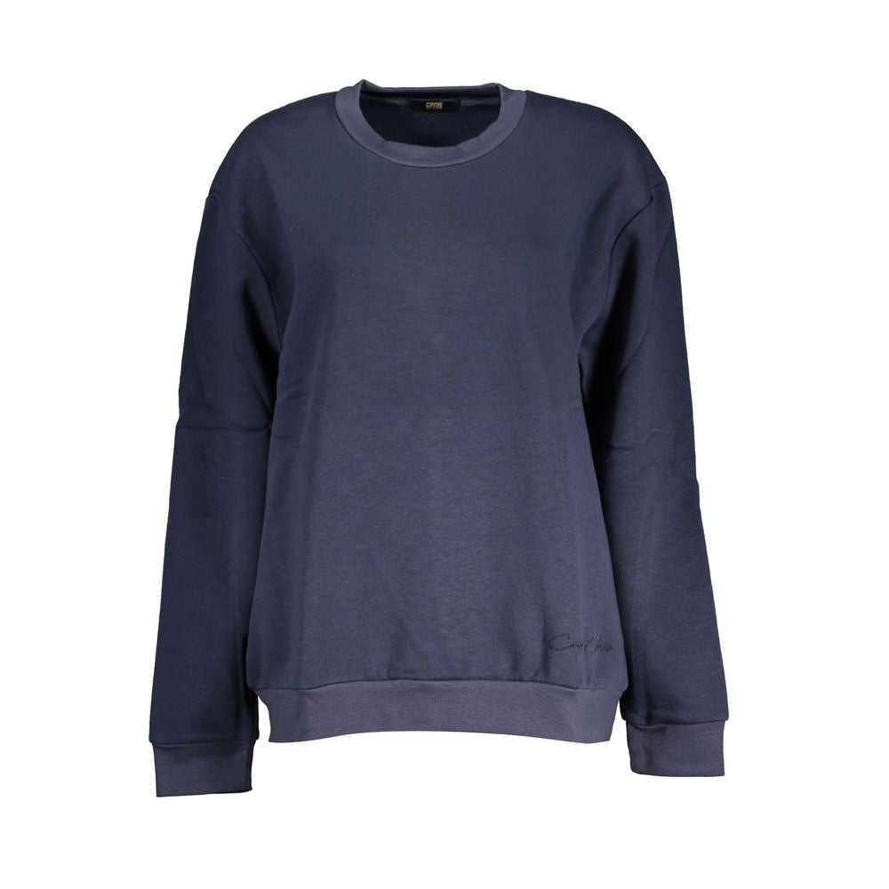 Blue Cotton Women Sweater