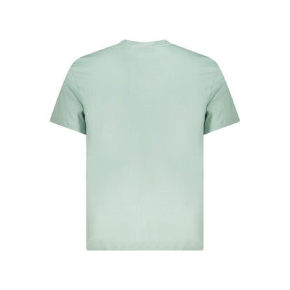 Green Cotton Men T-Shirt