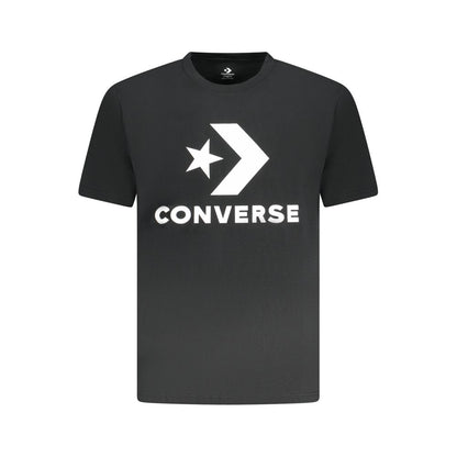 Black Cotton Men T-Shirt
