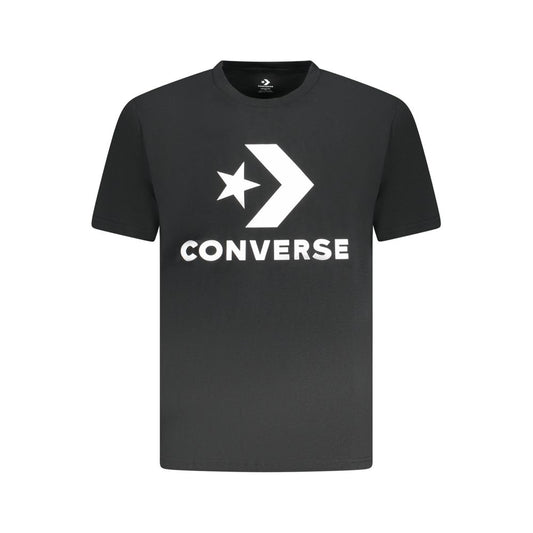 Black Cotton Men T-Shirt