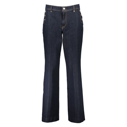 Blue Cotton Women Jeans