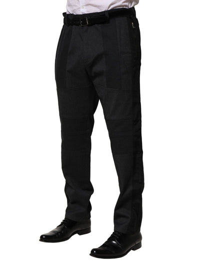 Black Cotton Dress Slim Formal Pants