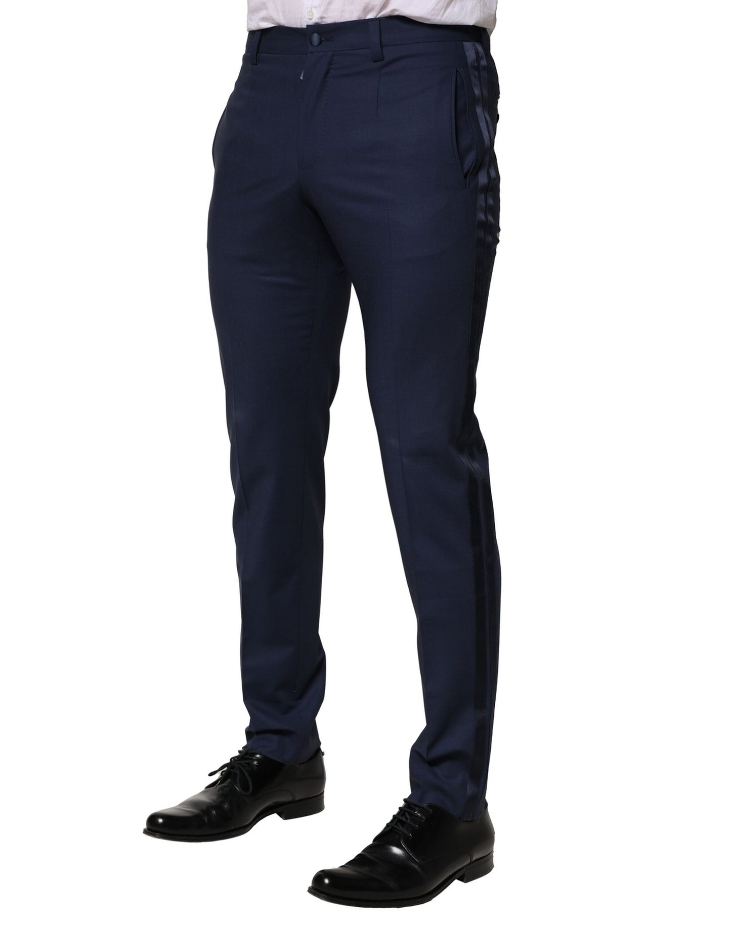 Dark Blue Wool Dress Formal Pants