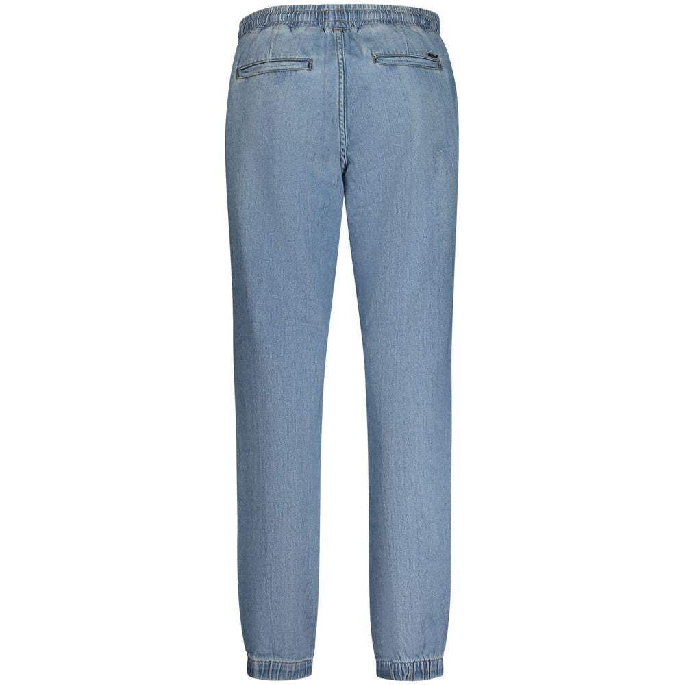 Blue Cotton Women Jeans