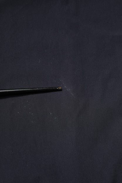 Dark Blue Cotton Short Sleeves Casual Shirt