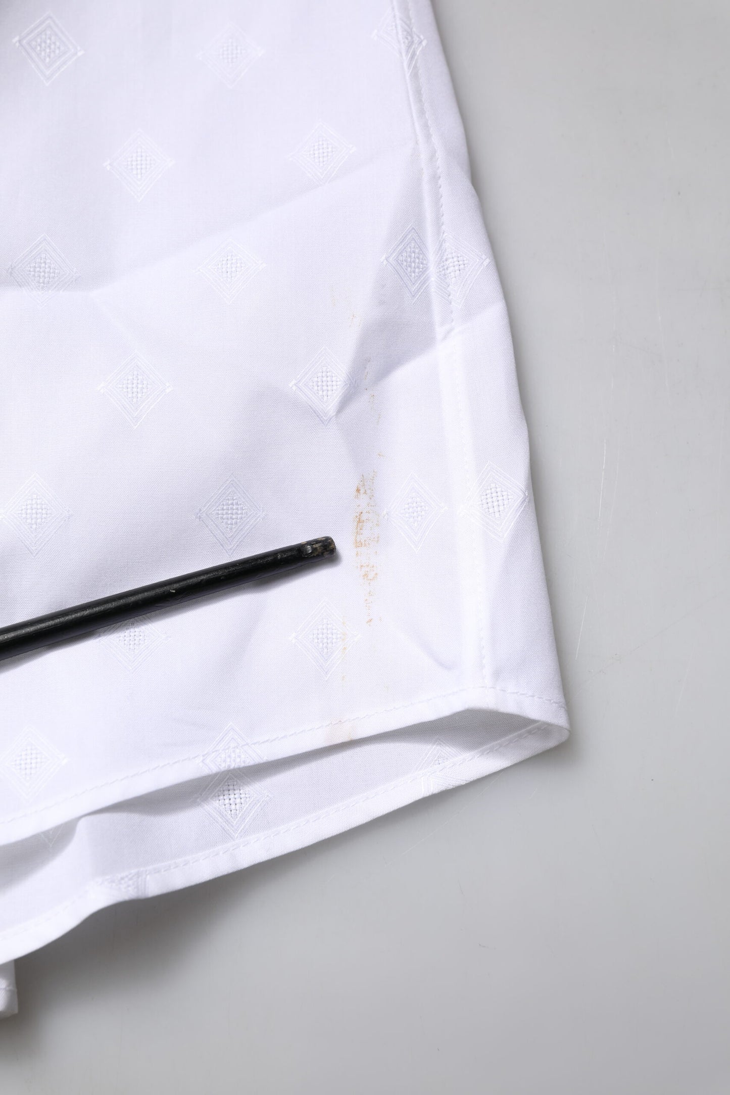 White Bib Cotton Poplin GOLD Men Formal Shirt