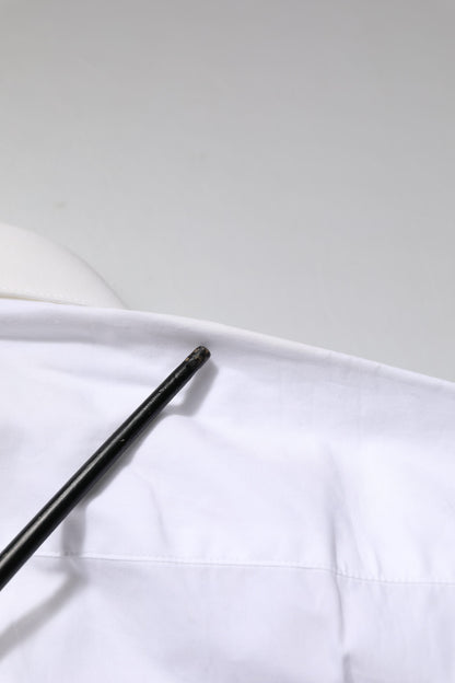 White GOLD Long Sleeves Dress Formal Shirt