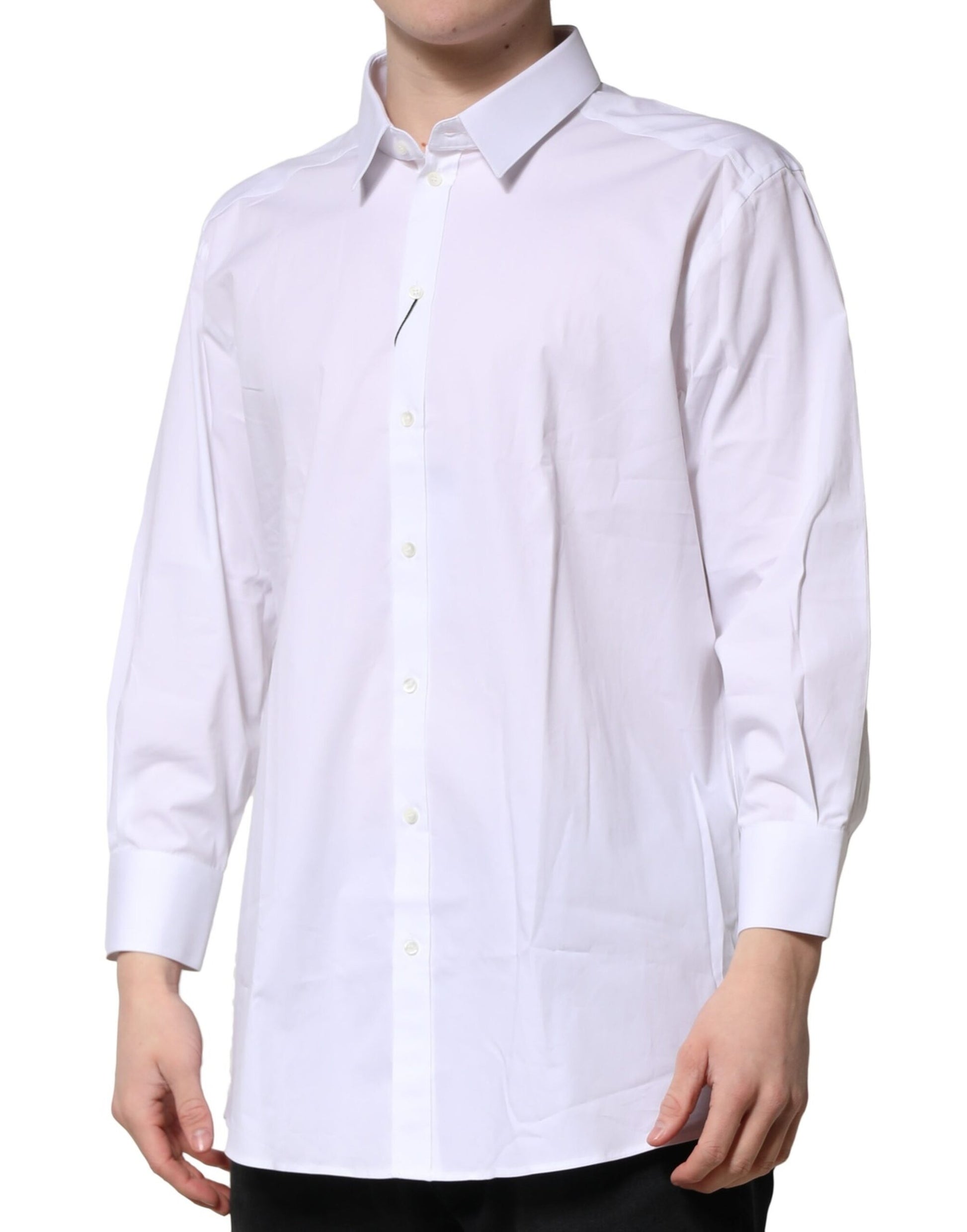 White GOLD Long Sleeves Dress Formal Shirt
