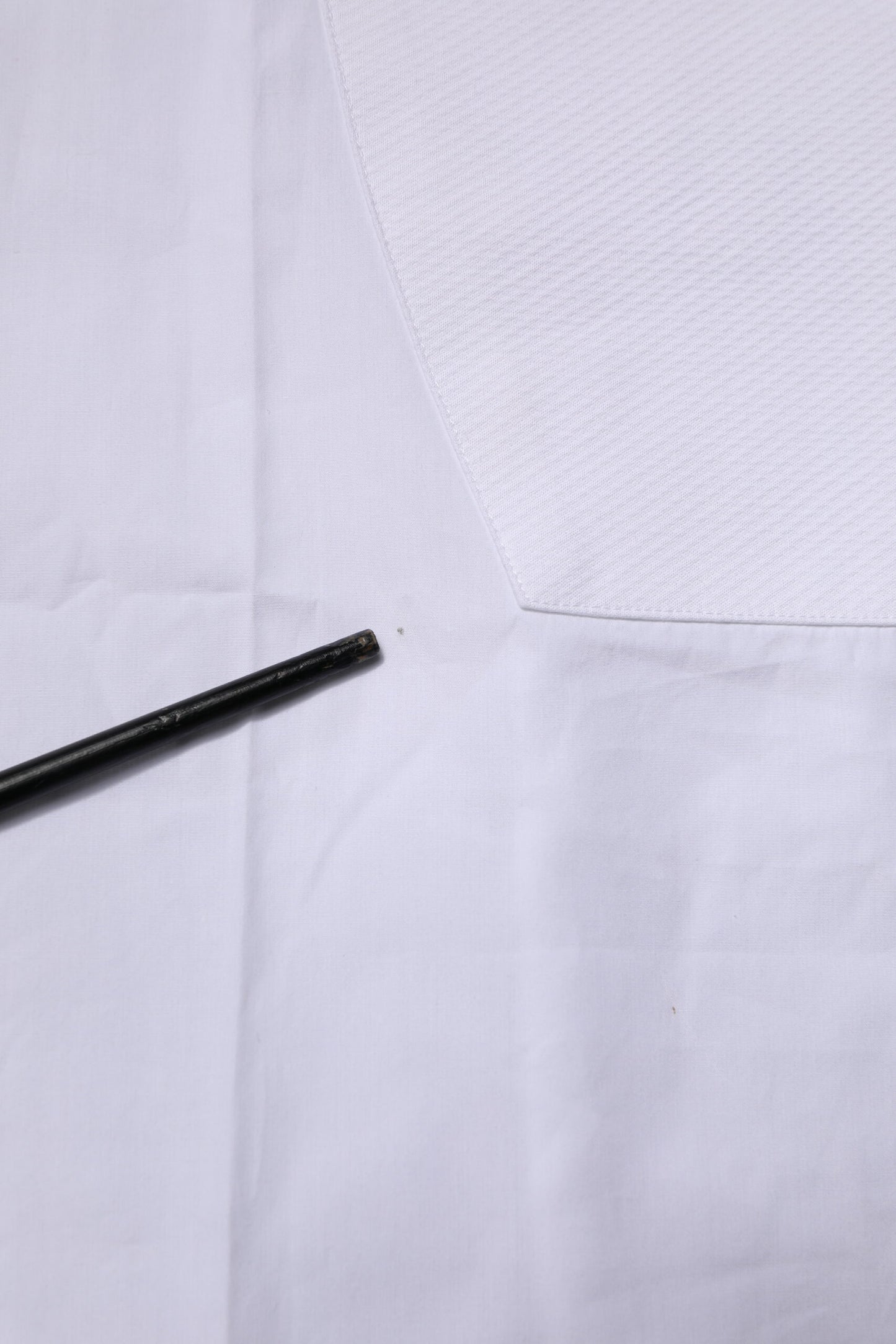 White Bib Cotton Poplin GOLD Formal Shirt