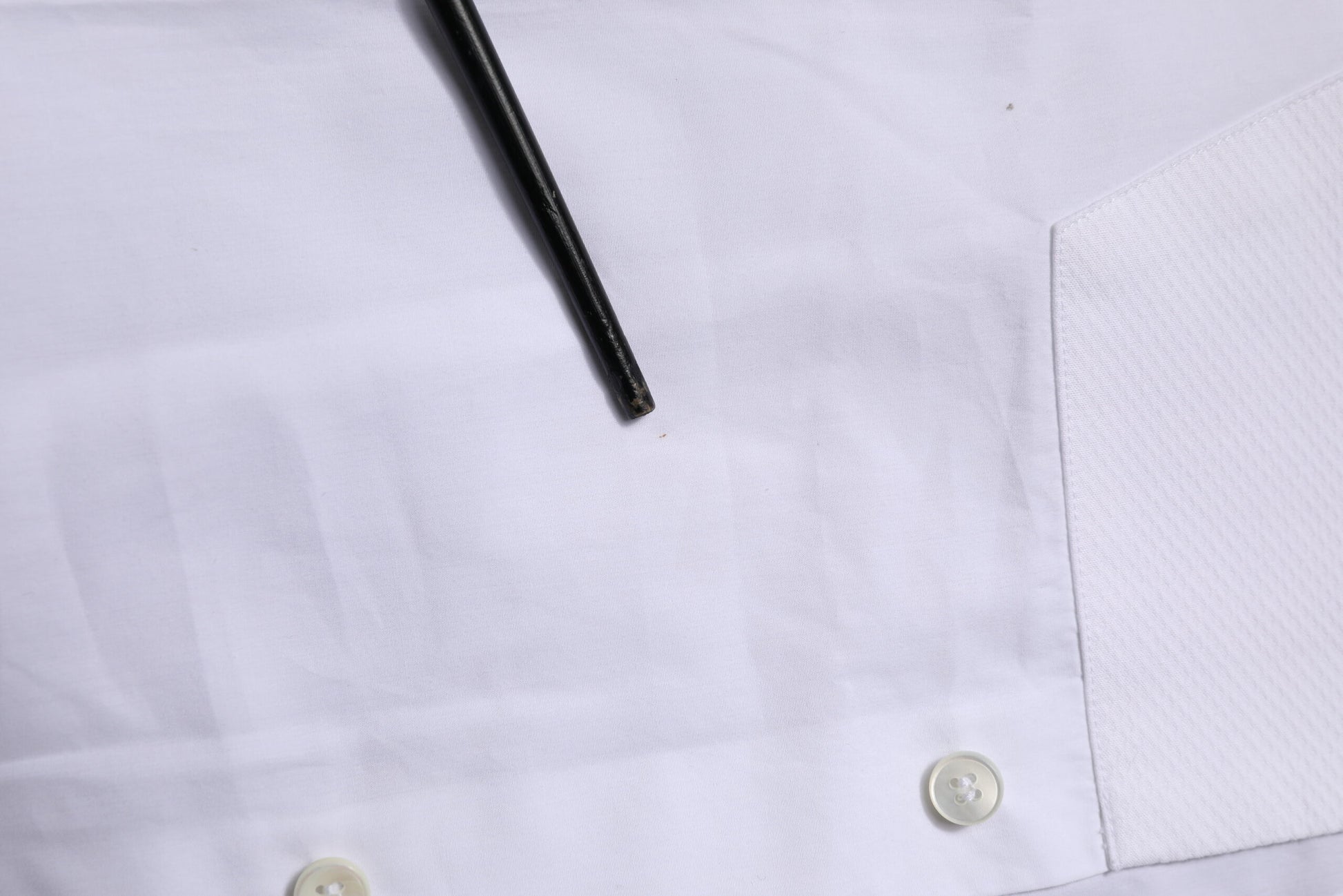 White Bib Cotton Poplin GOLD Formal Shirt