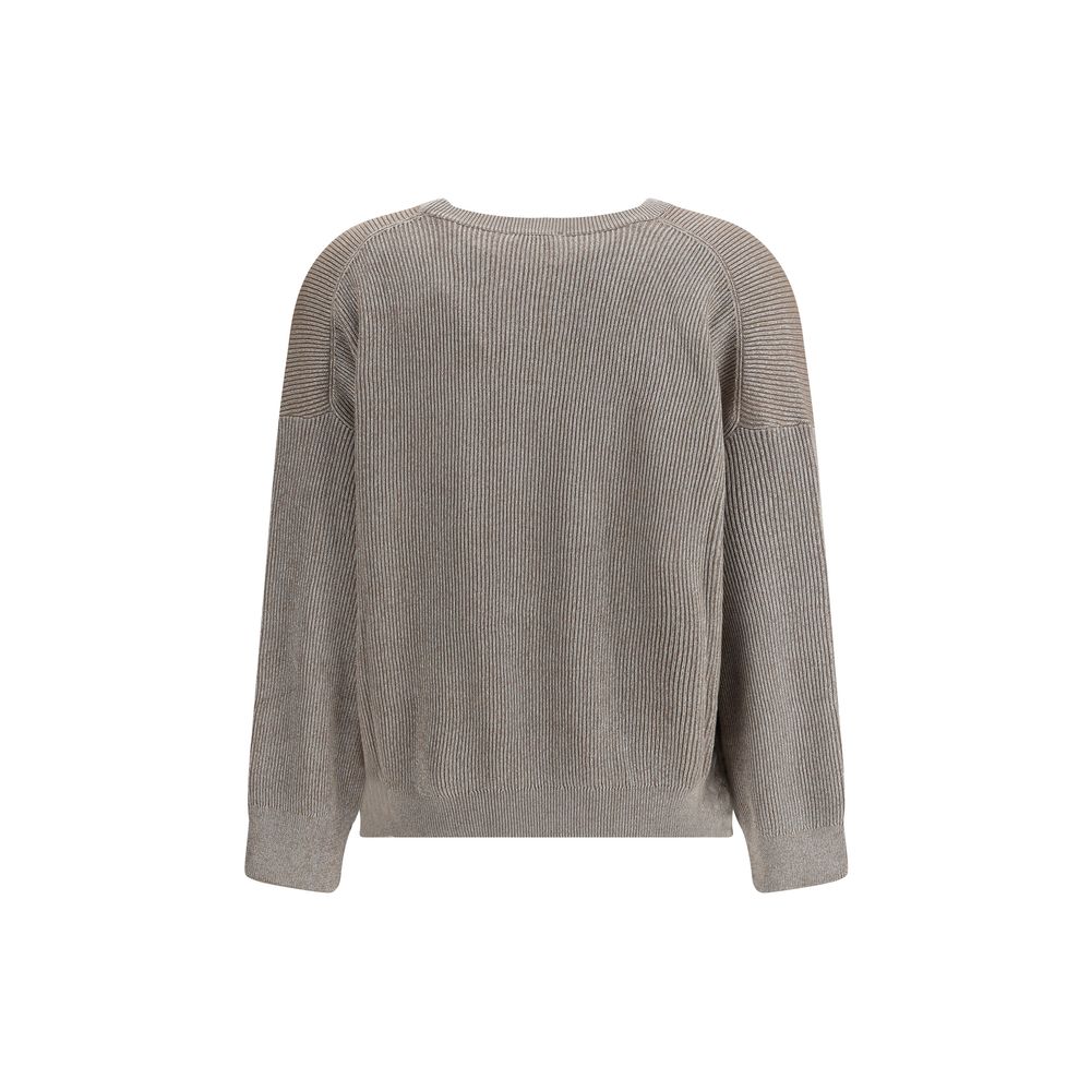 Beige Cotton Sweatshirt