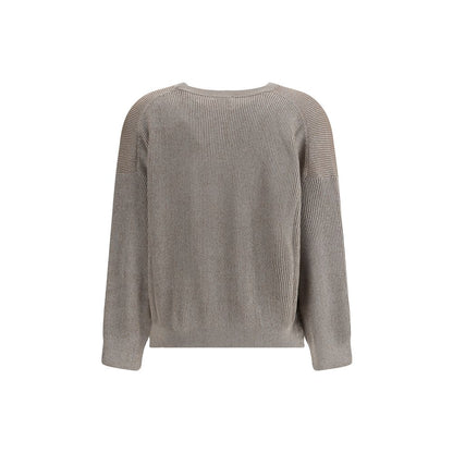 Beige Cotton Sweatshirt