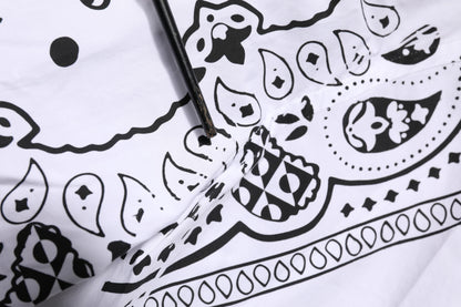 White MARTINI Bandana Print Formal Shirt