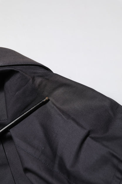 Blue Cotton GOLD Long Sleeves Formal Shirt