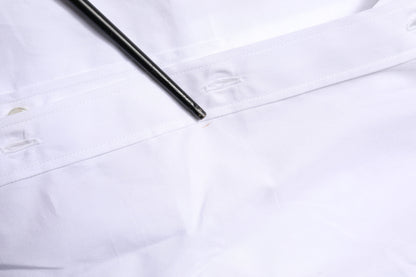 White Cotton GOLD Long Sleeves Formal Shirt