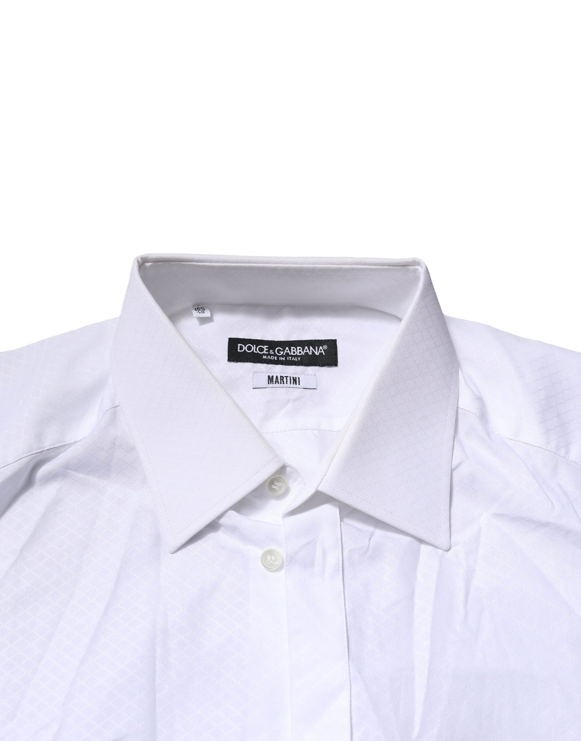 White MARTINI Long Sleeves Men Formal Shirt