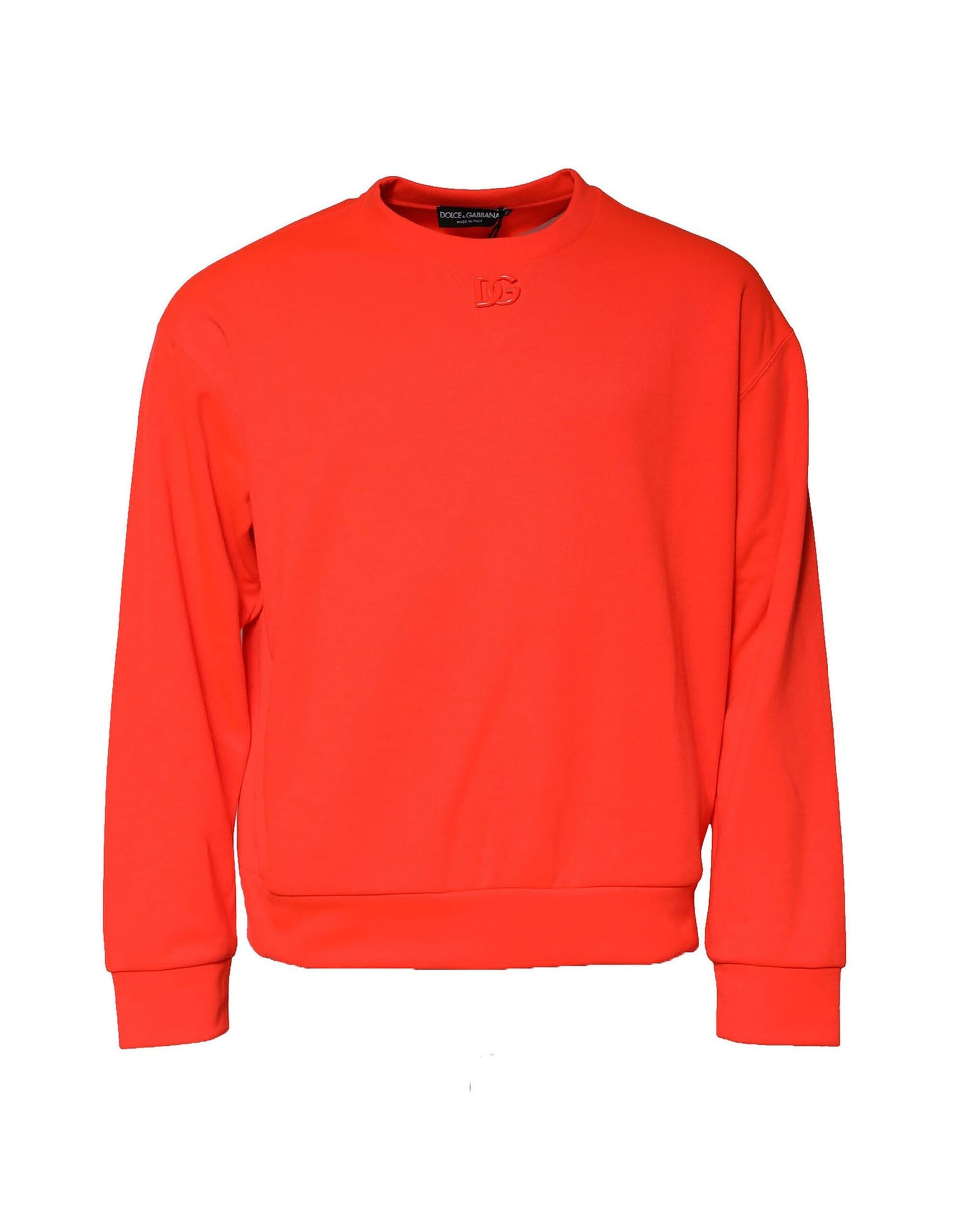 Orange Polyester DG Logo Sweatshirt Sweater