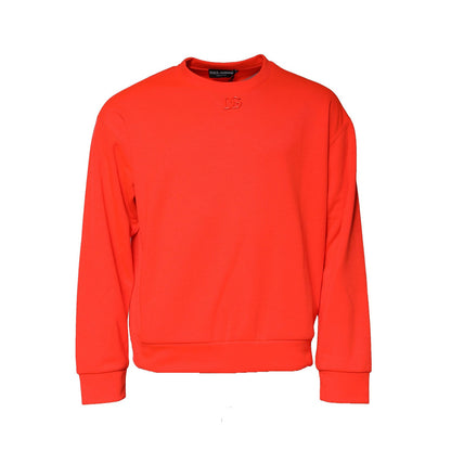 Orange Polyester DG Logo Sweatshirt Sweater