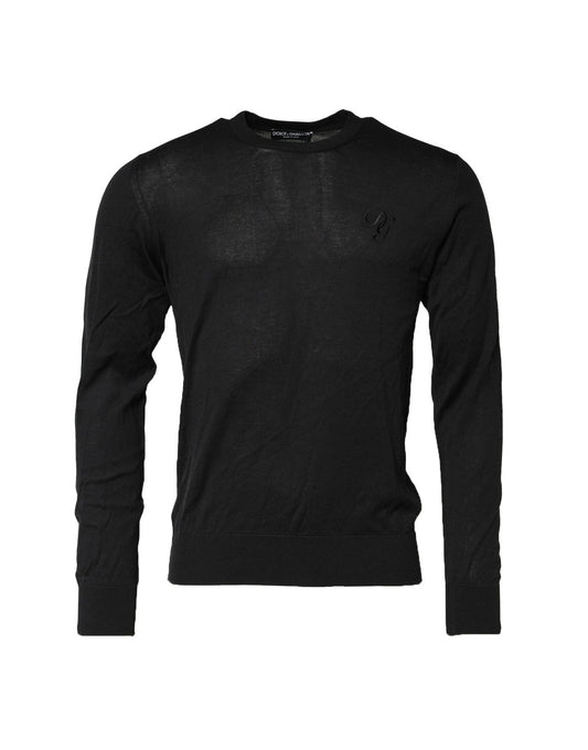 Dark Gray Cotton DG Logo Sweatshirt Sweater