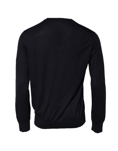 Black Long Sleeve CrewNeck Pullover Sweater