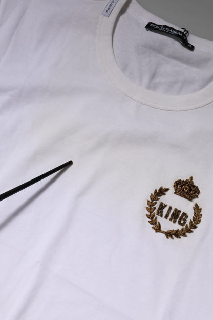White King Crown Cotton Crew Neck T-shirt