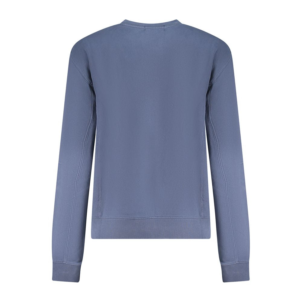Blue Cotton Women Sweater
