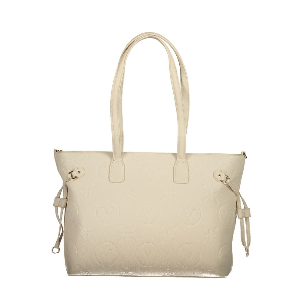 Beige Polyethylene Handbag