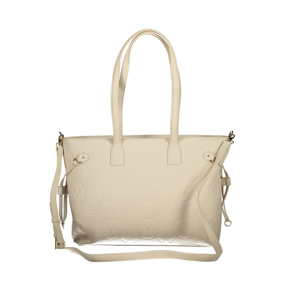 Beige Polyethylene Handbag