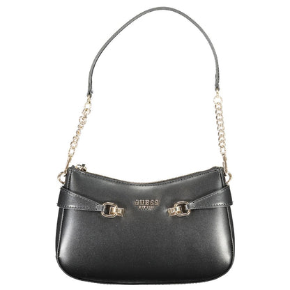 Black Polyethylene Women Handbag