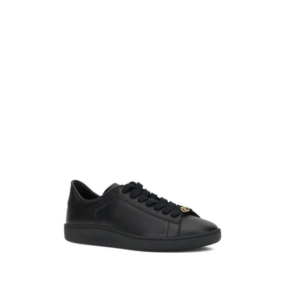 Black Calf Leather Bos Taurus Low Top Sneakers