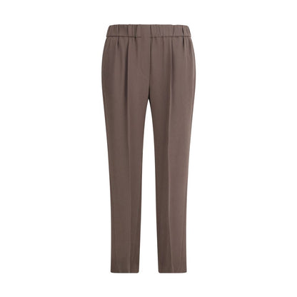 Gray Acetate Casual Pants