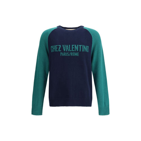 Blue Fleece Wool Sweatshirt