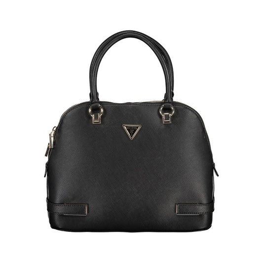 Black Polyethylene Women Handbag