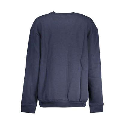 Blue Cotton Women Sweater