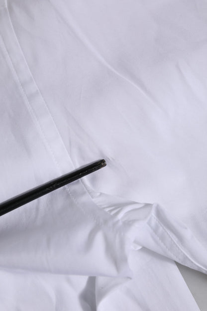 White Cotton Short Sleeves Men Formal Shirt