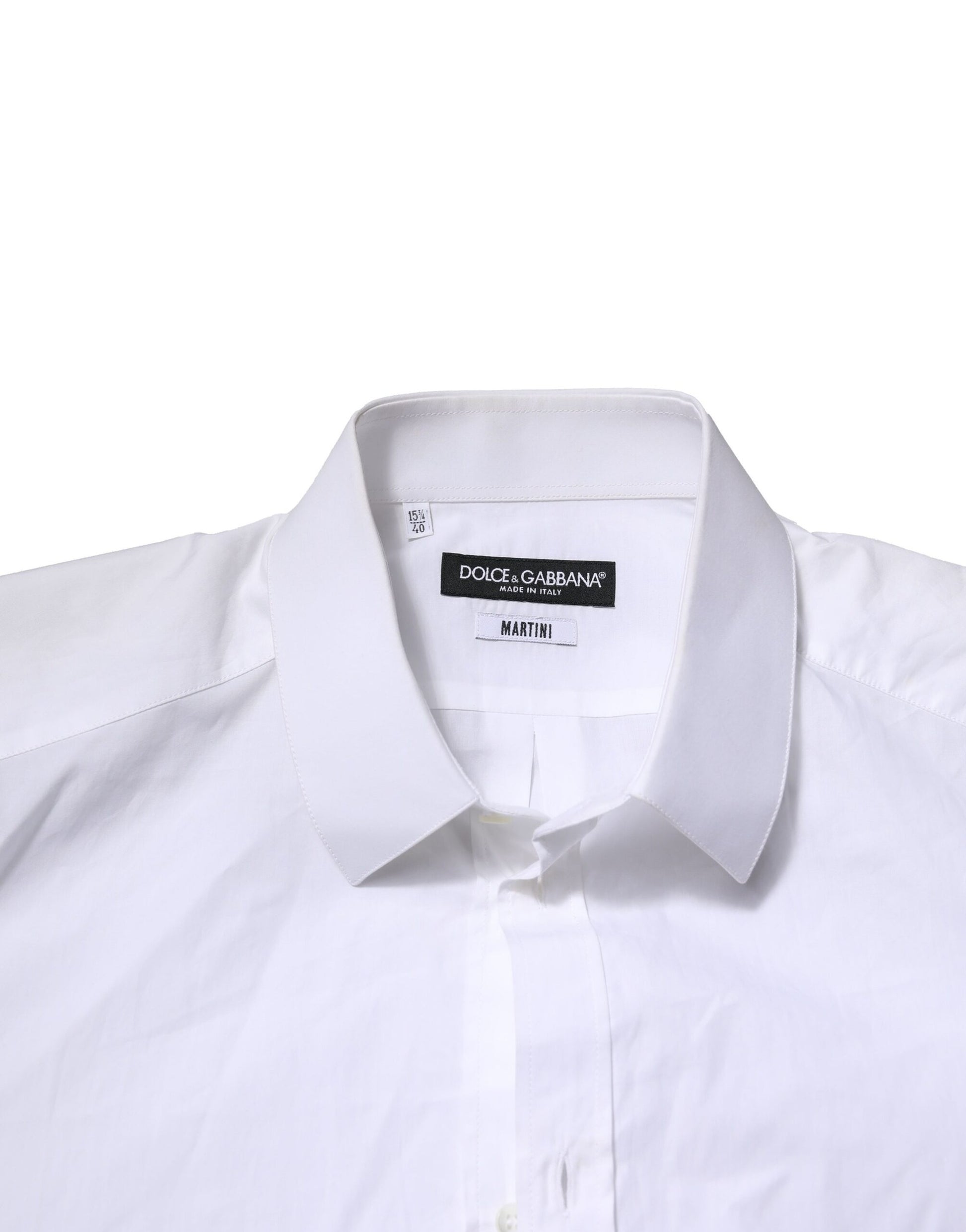 White Cotton MARTINI Long Sleeve Formal Shirt
