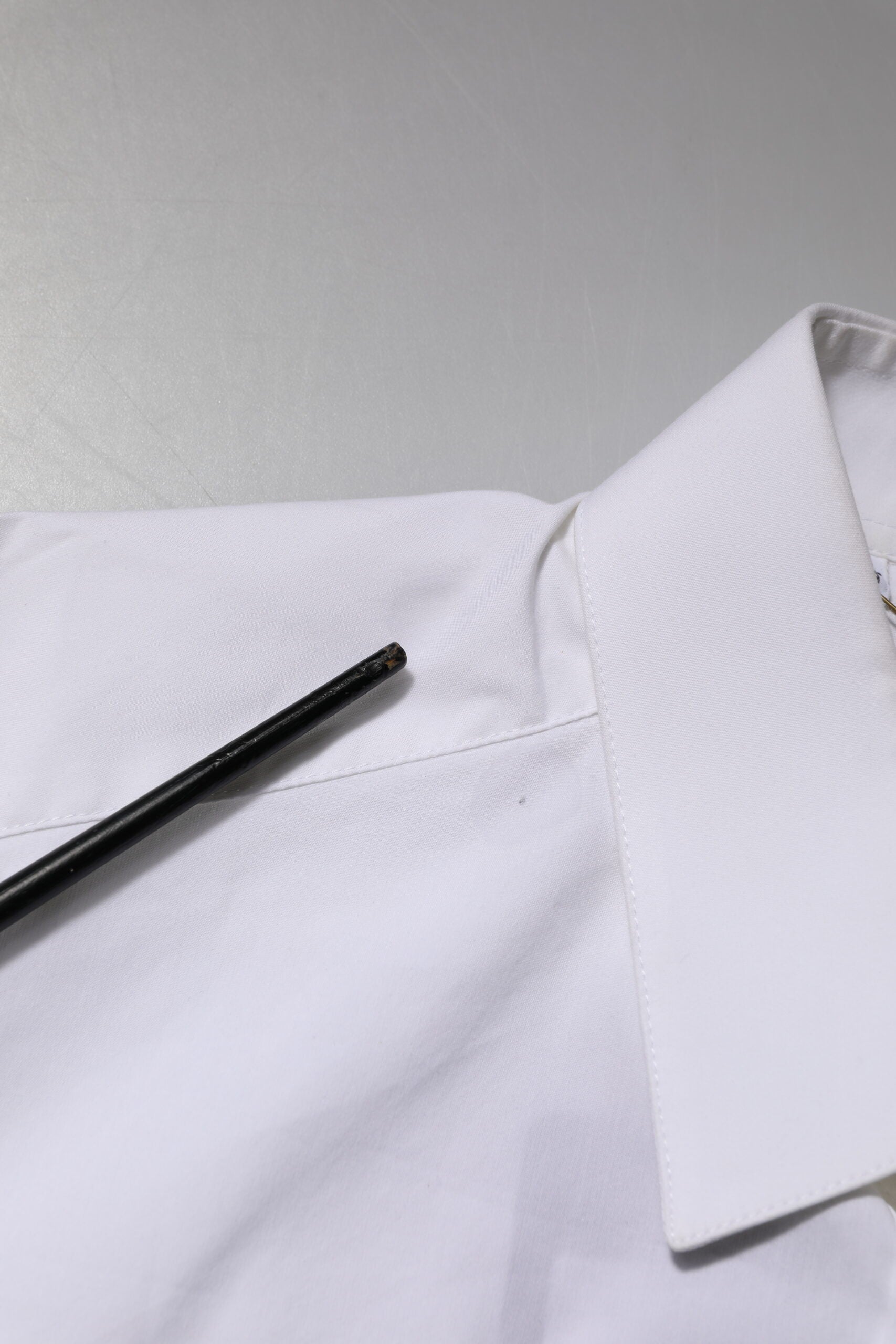 White Cotton GOLD Long Sleeves Formal Shirt